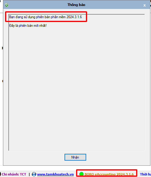 tính năng phần mềm kế toán Boro eAccounting phiên bản v2024.3.1.8