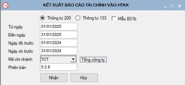 Tính năng phiên bản v2025.1.2.1 phần mềm kế toán Boro eAccounting